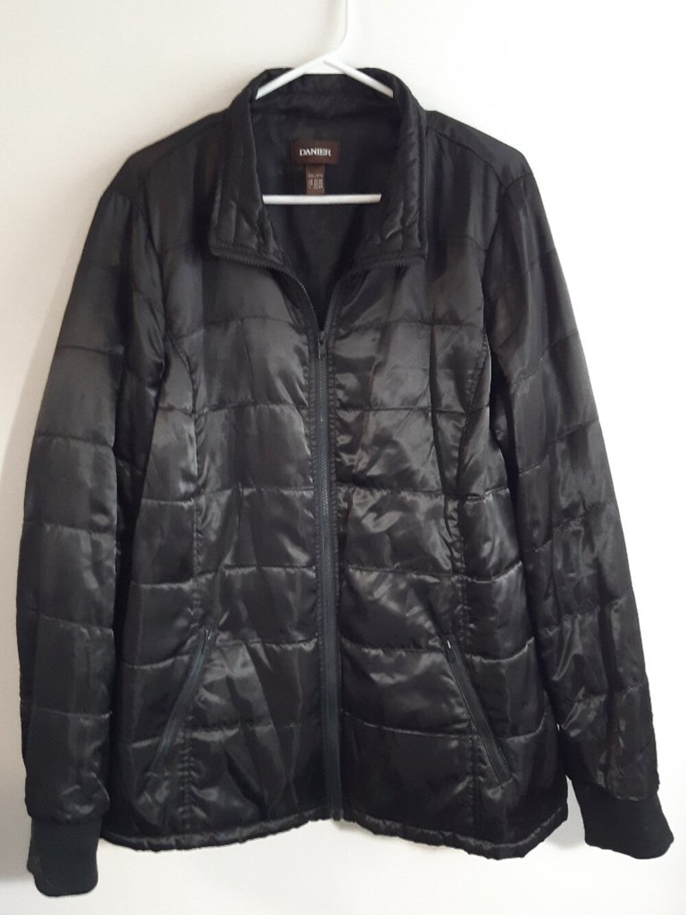 DANIER Black Quilted Thinsulate Liner Jacket Lightweight Puffer Coat 2XL